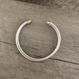 Birthstone gold/silver bracelet